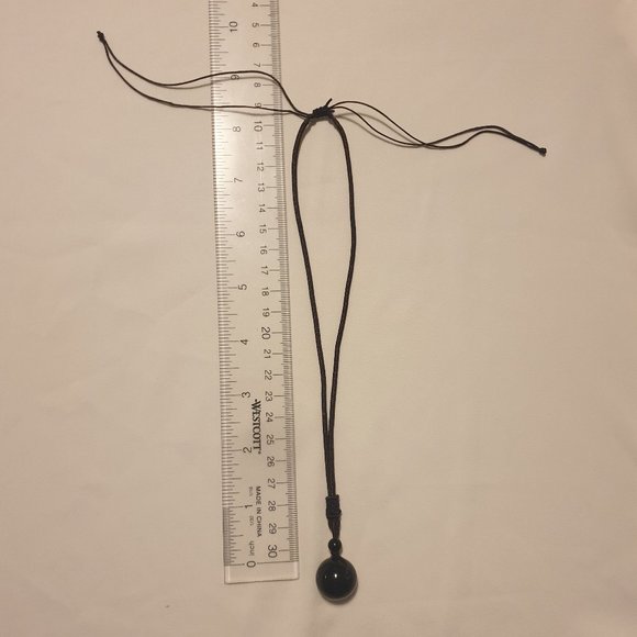 Obsidian Stone Necklace - Picture 3 of 4